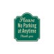 Please No Parking Aluminum Sign (Reflective)