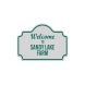 Welcome To Sandy Lakes Farm Aluminum Sign (Reflective)