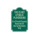 Private Playground Aluminum Sign (Reflective)