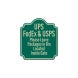 Please Leave Packages In Bin Aluminum Sign (Reflective)