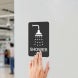 Shower Braille Sign