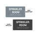 ADA Sprinkler Room Braille Sign