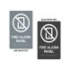 ADA Fire Alarm Panel Braille Sign