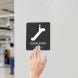 ADA Escalator Braille Sign