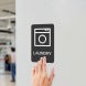 Hospital Laundry Braille Sign