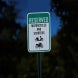 Reserved Motorcycles & Scooters Aluminum Sign (HIP Reflective)