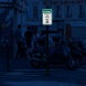 Reserved Motorcycles & Scooters Aluminum Sign (Diamond Reflective)