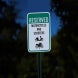 Reserved Motorcycles & Scooters Aluminum Sign (Diamond Reflective)