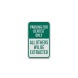 Parking For Dentist Only Aluminum Sign (Diamond Reflective)