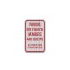 Parking For Church Members Aluminum Sign (HIP Reflective)