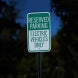 Electrical Vehicles Only Aluminum Sign (EGR Reflective)