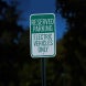 Electrical Vehicles Only Aluminum Sign (HIP Reflective)
