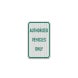 Authorized Vehicles Only Aluminum Sign (EGR Reflective)