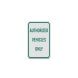 Authorized Vehicles Only Aluminum Sign (Diamond Reflective)