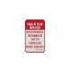Not Responsible For Damage, Parking Aluminum Sign (EGR Reflective)