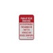 Not Responsible For Damage, Parking Aluminum Sign (HIP Reflective)