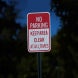 No Parking Keep Clear Aluminum Sign (HIP Reflective)