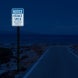 Reduce Speed When Entering Aluminum Sign (Diamond Reflective)