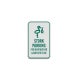 Stork Parking For New Mothers Aluminum Sign (Diamond Reflective)