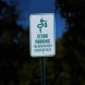 Stork Parking For New Mothers Aluminum Sign (Diamond Reflective)