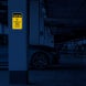 Parking Lot May Be Slippery Aluminum Sign (HIP Reflective)