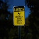 Parking Lot May Be Slippery Aluminum Sign (HIP Reflective)