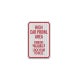 High Car Prowl Area Aluminum Sign (EGR Reflective)