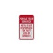 Hotel Is Not Responsible For Theft, Parking Aluminum Sign (EGR Reflective)