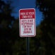Hotel Is Not Responsible For Theft, Parking Aluminum Sign (HIP Reflective)