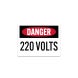 OSHA Danger, High Voltage Decal (Non Reflective)