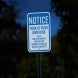Not Responsible For Theft, Parking Aluminum Sign (Diamond Reflective)