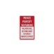 Private Property No Parking Aluminum Sign (EGR Reflective)