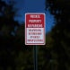 Private Property No Parking Aluminum Sign (EGR Reflective)
