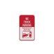 No Truck Parking Aluminum Sign (Diamond Reflective)