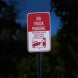 No Truck Parking Aluminum Sign (Diamond Reflective)