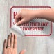 No Parking Violators Will Be Towed Away Decal (EGR Reflective)