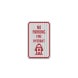 No Parking Fire Hydrant Aluminum Sign (HIP Reflective)