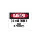 OSHA Test In Progress Decal (Non Reflective)
