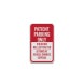 Patient Parking Only Aluminum Sign (Diamond Reflective)