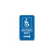 Accessible Route Aluminum Sign (Diamond Reflective)