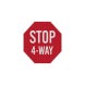 Stop Four Way Traffic Aluminum Sign (EGR Reflective)