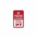 Unauthorized Vehicles Towed Aluminum Sign (EGR Reflective)
