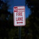 Colorado Fire Lane Aluminum Sign (EGR Reflective)