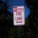 Colorado Fire Lane Aluminum Sign (Diamond Reflective)