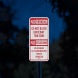 Bilingual No Parking Aluminum Sign (EGR Reflective)