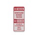 Bilingual No Parking Aluminum Sign (HIP Reflective)