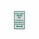Bilingual Office Staff Parking Only Aluminum Sign (HIP Reflective)