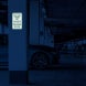 Bilingual Office Staff Parking Only Aluminum Sign (HIP Reflective)