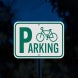 Bicycle Parking Aluminum Sign (Diamond Reflective)