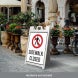 Sidewalk Closed Corflute Sign (Non Reflective)
